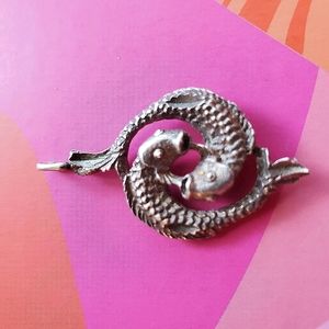 Vintage Pisces Silver Charm